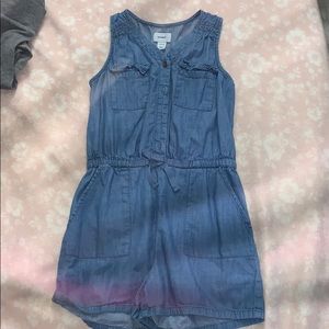 Jean romper. kids 10-12. perfect condition.